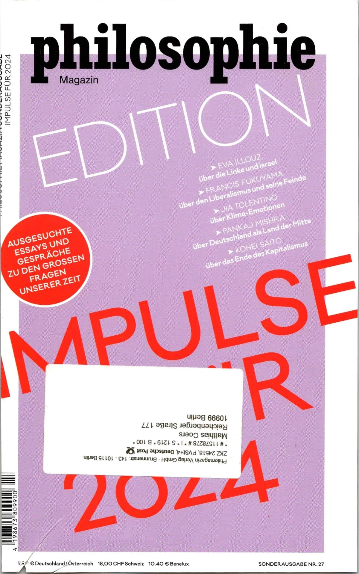 Vorschau Seite 1 von philosophie Magazin Impulse 2024.pdf